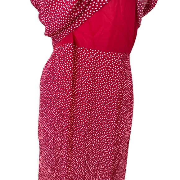 New Coldwater Creek Dress Zip Back Red White
Polka Dot Sleeveless Dress Size 12P - Picture 3 of 8